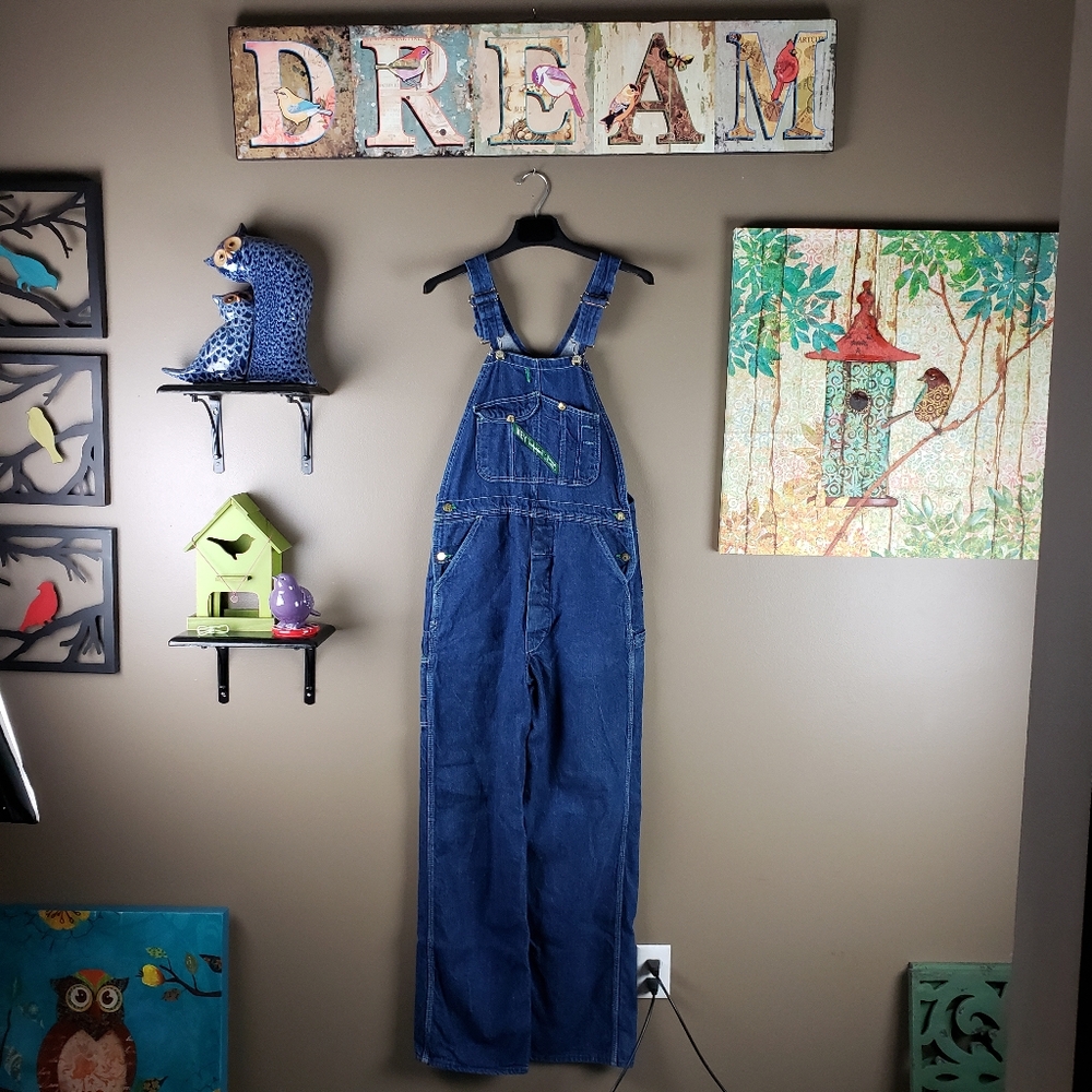Key Imperial VINTAGE made in USA Bib overalls jeans size 34